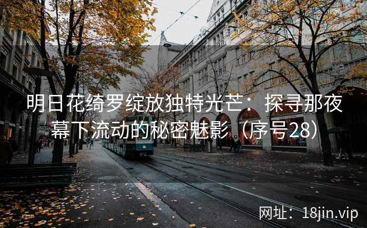 明日花绮罗绽放独特光芒：探寻那夜幕下流动的秘密魅影（序号28）